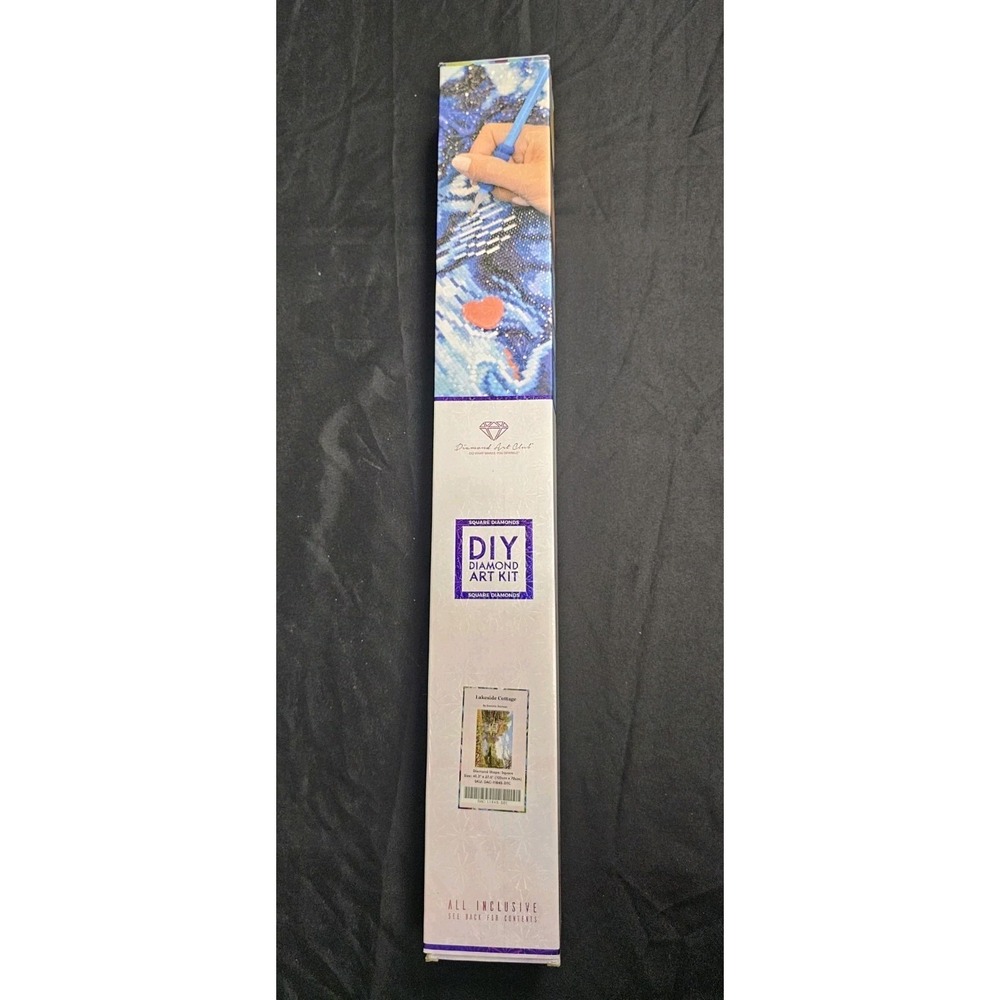 Diamond Art Club DIY Diamond Art Kit Lakeside Cottage 41.3" x 27.6"